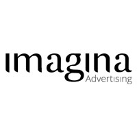 Imagina advertising Logo blanco y negro