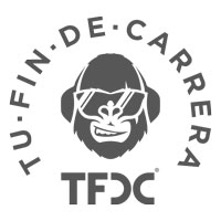 TuFinDeCarrera Logo blanco y negro