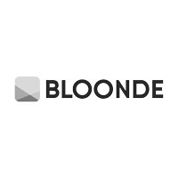 Bloonde Logo blanco y negro